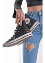 Converse Černé plátěné vysoké tenisky Chuck Taylor All Star Y2K Heart