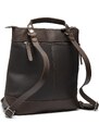 Kožený kabelkový batoh 2v1 Harare hnědý