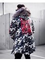 Fashionformen Maskáčová pánská zimní bunda parka OJ Veines