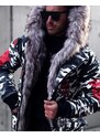 Fashionformen Maskáčová pánská zimní bunda parka OJ Veines