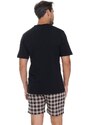 DN Nightwear Pánské pyžamo Best černé s nápisem