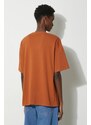 Bavlněné tričko Puma BETTER CLASSICS hnědá barva, s aplikací, 679188