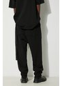 Tepláky Rick Owens Knit Sweat Pants Classic Cargo Drawstring černá barva, hladké, DU01D1370.F.09