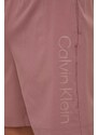 Tréninkové šortky Calvin Klein Performance růžová barva