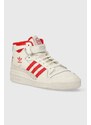 Kožené sneakers boty adidas Originals Forum Mid bílá barva, IG6497