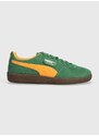 Semišové sneakers boty Puma Palermo Cobalt Glaze zelená barva, 396463