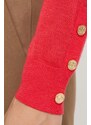 Vlněný svetr MICHAEL Michael Kors dámský, červená barva, lehký
