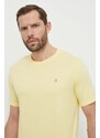 Bavlněné tričko Marc O'Polo žlutá barva