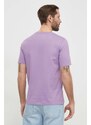 Bavlněné tričko Marc O'Polo fialová barva