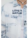 Bavlněná košile Desigual FLOWERS NEWS regular, s klasickým límcem, 24SWCW22