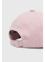 Bavlněná baseballová čepice BALR růžová barva, s aplikací, B6110 1061