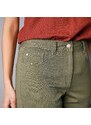 Blancheporte 3/4 kalhoty ze strečového twillu khaki 36