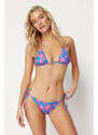 Trendyol Floral Patterned Triangle Tie Bikini Set