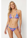 Trendyol Floral Patterned Triangle Tie Bikini Set