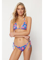 Trendyol Floral Patterned Triangle Tie Bikini Set