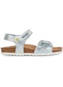Dětské sandály Geox ADRIEL stříbrná barva