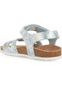 Dětské sandály Geox ADRIEL stříbrná barva