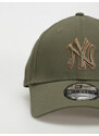 New Era Metallic Outline 9Forty New York Yankees (khaki)zelená