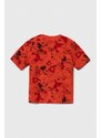 Dětské tričko adidas x Disney červená barva
