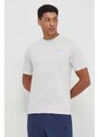 Bavlněné tričko New Balance MT41533AHH šedá barva, s aplikací