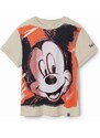 Dětské bavlněné tričko Desigual x Mickey bílá barva, s potiskem