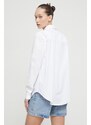 Bavlněná košile Desigual x Disney BOLONIA MICKEY bílá barva, regular, s klasickým límcem, 24SWCW26