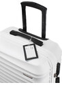 Střední kufr s visačkou Wittchen, bílá, ABS