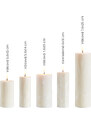 NaMora Válcová svíčka z palmového vosku 7,6x25 cm