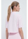 Polo tričko Guess ARLETH růžová barva, V4GP25 KBXQ2