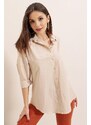 By Saygı Oversize Long Basic Shirt