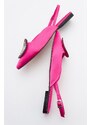 LuviShoes GEVEL Women's Fuchsia Satin Flats.