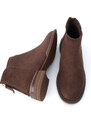 Marjin Women's Casual Boots & Booties With Zipper At The Back Efren Brown.