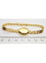Klenoty Budín Dámské luxusní společenské zlaté hodinky GENEVE 19,50cm 585/16,23gr HKH02