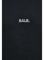 Mikina BALR. Q-Series pánská, černá barva, s kapucí, s aplikací, B1261 1113