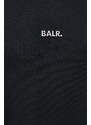 Mikina BALR. Q-Series pánská, černá barva, s aplikací, B1262 1074