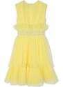 Dívčí šaty Karl Lagerfeld žlutá barva, midi