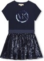 Dívčí šaty Michael Kors tmavomodrá barva, mini