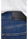 Džínové šortky Calvin Klein pánské, tmavomodrá barva