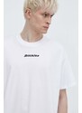 Bavlněné tričko Dickies ENTERPRISE TEE SS bílá barva, s potiskem, DK0A4YRN