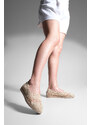 Marjin Women's Knitted Espadrilles Casual Shoes Erlin Beige