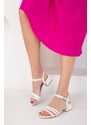 Soho White Women's Classic Heeled Shoes 17866