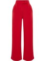 Trendyol Red Wide Leg/Wide Leg Woven Trousers