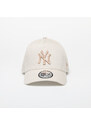 Kšiltovka New Era New York Yankees MLB Seasonal E-Frame Trucker Cap Stone/ Ash Brown