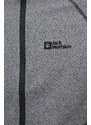 Sportovní mikina Jack Wolfskin Fernweh JKT šedá barva, 1711471