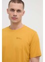 Sportovní tričko Jack Wolfskin Delgami žlutá barva, 1809811
