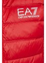 Péřová vesta EA7 Emporio Armani červená barva