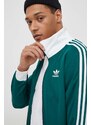 Mikina adidas Originals pánská, zelená barva, s aplikací, IP0417