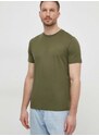Bavlněné tričko Liu Jo zelená barva
