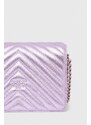 Kožená kabelka Pinko fialová barva, 100067.A1JE