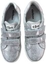CICIBAN Dívčí celoroční kožené boty Ciciban stříbrné s hvězdičkami
